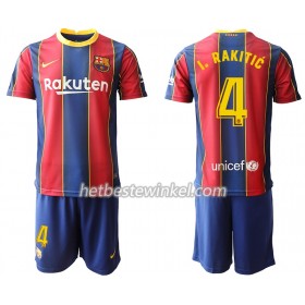 FC Barcelona Ivan Rakitic 4 Voetbaltenues Kind Thuis 2020/21 - SS (+ Korte broeken)